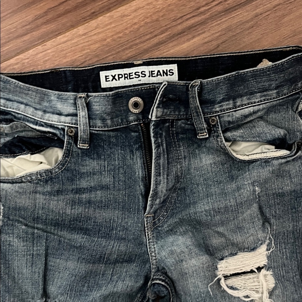 Express Ripped Denim Jeans-SOLD - Picture 4 of 4